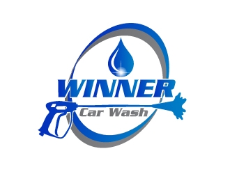 Winner Car Wash logo design by AamirKhan
