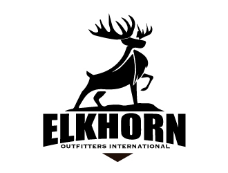 ELKHORN OUTFITTERS INTERNATIONAL logo design by AamirKhan