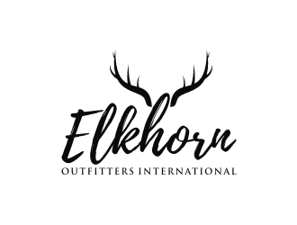 ELKHORN OUTFITTERS INTERNATIONAL logo design by mbamboex