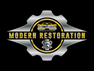 modern restoration logo design by nona