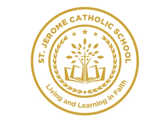 St. Jerome Catholic School logo design by cikiyunn