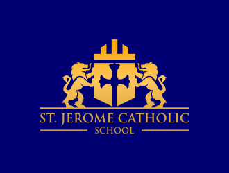 St. Jerome Catholic School logo design by juliawan90