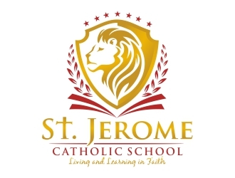 St. Jerome Catholic School logo design by ruki