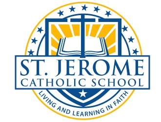 St. Jerome Catholic School logo design by Suvendu