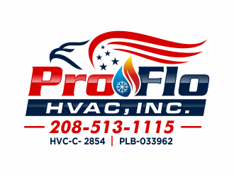 ProFlo HVAC, Inc. logo design by agus