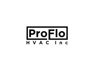 ProFlo HVAC, Inc. logo design by sodimejo