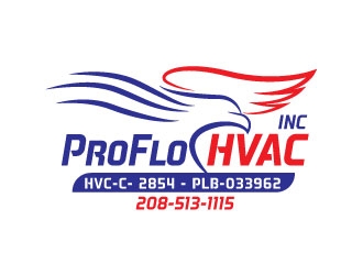 ProFlo HVAC, Inc. logo design by ozenkgraphic