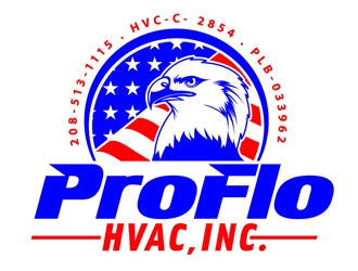 ProFlo HVAC, Inc. logo design by DreamLogoDesign