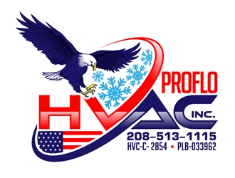ProFlo HVAC, Inc. logo design by DreamLogoDesign