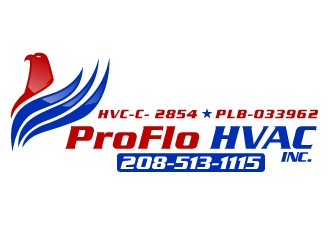 ProFlo HVAC, Inc. logo design by uttam