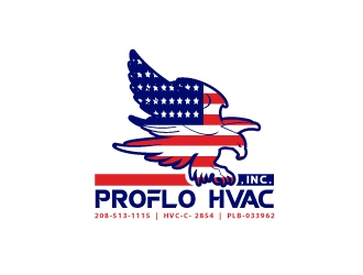 ProFlo HVAC, Inc. logo design by usashi
