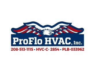 ProFlo HVAC, Inc. logo design by Ibrahim