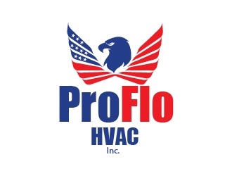 ProFlo HVAC, Inc. logo design by KreativeLogos