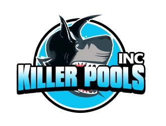 Killer Pools, Inc. logo design by bougalla005