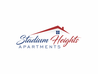 Stadium Heights Apartments logo design by up2date