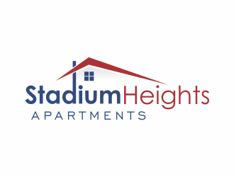 Stadium Heights Apartments logo design by up2date