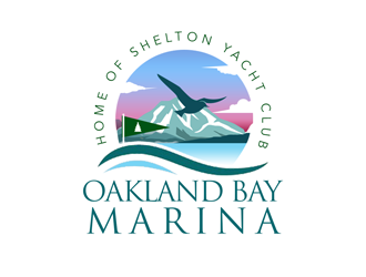 Oakland Bay Marina, owned by Shelton Yacht Club logo design by kunejo