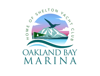 Oakland Bay Marina, owned by Shelton Yacht Club logo design by kunejo
