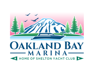 Oakland Bay Marina, owned by Shelton Yacht Club logo design by jm77788