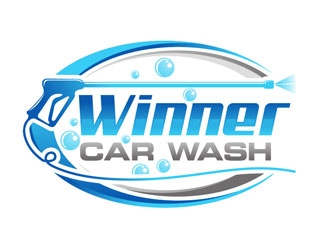 Winner Car Wash logo design by LogoInvent