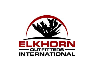 ELKHORN OUTFITTERS INTERNATIONAL logo design by Kruger