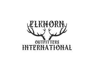 ELKHORN OUTFITTERS INTERNATIONAL logo design by bulatITA
