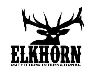 ELKHORN OUTFITTERS INTERNATIONAL logo design by AamirKhan