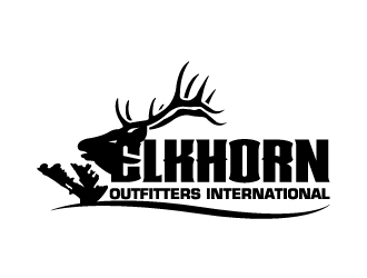 ELKHORN OUTFITTERS INTERNATIONAL logo design by LogOExperT