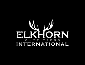 ELKHORN OUTFITTERS INTERNATIONAL logo design by ubai popi