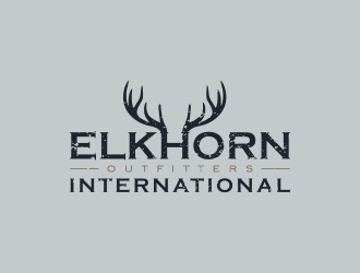 ELKHORN OUTFITTERS INTERNATIONAL logo design by ubai popi
