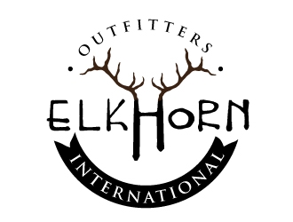 ELKHORN OUTFITTERS INTERNATIONAL logo design by REDCROW