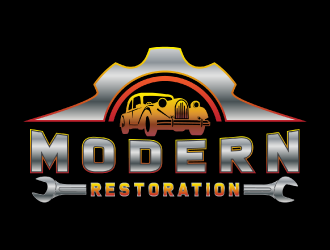 modern restoration logo design by nona