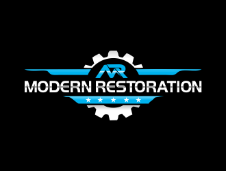 modern restoration logo design by giphone
