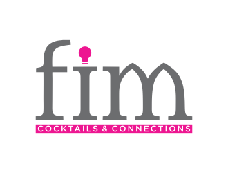 FIM Cocktails & Connections logo design by p0peye
