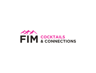 FIM Cocktails & Connections logo design by superiors