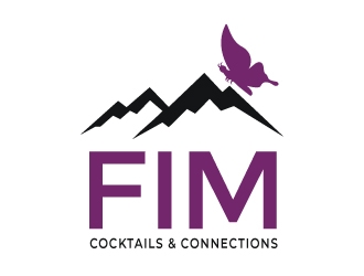 FIM Cocktails & Connections logo design by MonkDesign