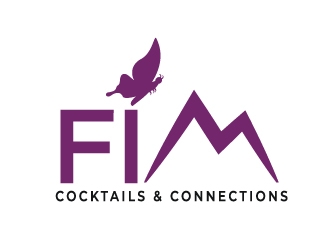 FIM Cocktails & Connections logo design by MonkDesign