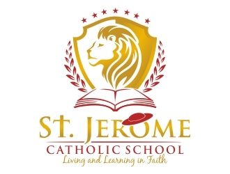 St. Jerome Catholic School logo design by ruki