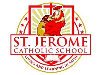 St. Jerome Catholic School logo design by Suvendu