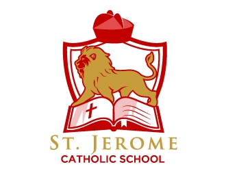 St. Jerome Catholic School logo design by usashi