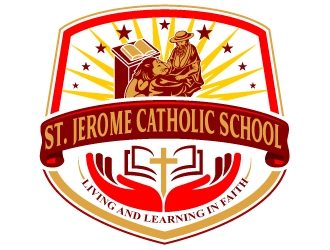 St. Jerome Catholic School logo design by Suvendu