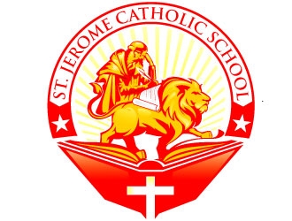 St. Jerome Catholic School logo design by Suvendu