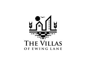 The Villas of Ewing Lane.  logo design by N3V4