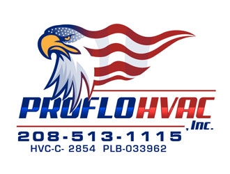 ProFlo HVAC, Inc. logo design by frontrunner