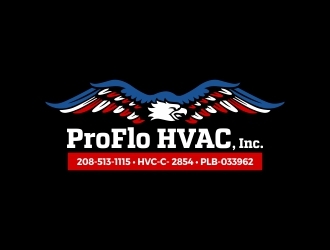 ProFlo HVAC, Inc. logo design by Ibrahim