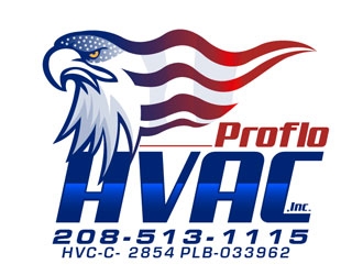 ProFlo HVAC, Inc. logo design by frontrunner