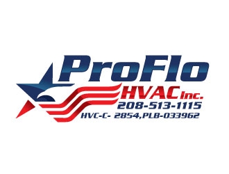 ProFlo HVAC, Inc. logo design by invento