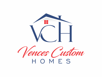 Vences Custom Homes logo design by up2date