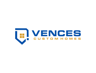 Vences Custom Homes logo design by Greenlight