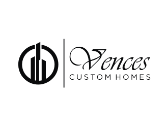 Vences Custom Homes logo design by mbamboex